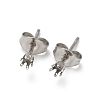 316 Surgical Stainless Steel Stud Earring Findings STAS-Z118-03P-06-1