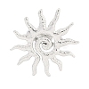Non-Tarnish Textured Sun 304 Stainless Steel Adjustable Rings for Women RJEW-H231-01P-2