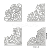 Lace Corner Carbon Steel Cutting Dies Stencils DIY-DM0001-27-2