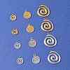 12Pcs 6 Styles 304 Stainless Steel Charms STAS-FS0001-97-7