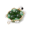 Handmade Glass Seed Beads Loom Pattern Pendants PALLOY-MZ00361-03-4