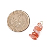 10Pcs 5 Colors 12 Constellation Natural Citrine & Golden Sheen Obsidian & Rose Quartz & South Red Agate & White Moonstone Pendants PALLOY-JF02839-10-2