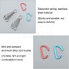12Pcs 2 Colors Aluminium Alloy Tent Rope Tensioners FIND-FH0001-99-2