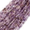 Natural Purple Phantom Quartz Purple Lodolite Quartz Beads Strands G-I389-A23-2