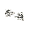 Butterfly Tibetan Style Alloy Links connectors TIBE-5369-AS-LF-3