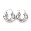 Brass Hollow Out Round Hoop Earrings for Women EJEW-C008-10P-1
