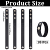 18Pcs PU Leather Snap Bracelets for Women Men BJEW-CY0001-13B-2