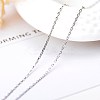 925 Sterling Silve Cable Chain Necklaces MAK-BB50652-C-1