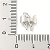 Rack Plating Brass Micro Pave Clear Cubic Zirconia Pendants KK-B093-01H-P-3
