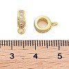 Rack Plating Brass Micro Pave Cubic Zirconia Tube Bails LS-KK-Z052-01G-3