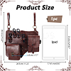 Retro PU Leather Magic Potions Belt Pouch Waist Bags AJEW-WH0270-362-2