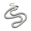 Non-Tarnish 304 Stainless Steel Herringbone Chains Necklaces X-NJEW-G340-03P-4