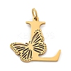 Ion Plating(IP) 201 Stainless Steel Pendants STAS-N103-184G-L-1