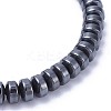 Non-magnetic Synthetic Hematite Stretch Bracelets BJEW-F376-03-3