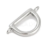 304 Stainless Steel Letter Connector Charms STAS-M108-01P-04-2