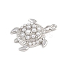 Turtle Brass ABS Imitation Pearl Pendants KK-I352-04B-P-2