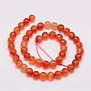 Natural Agate Beads Strands G-G882-8mm-A03-1-2