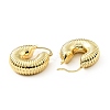 Brass Croissant Chunky Hoop Earrings for Women LS-KK-D080-16G-01-2