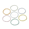 7Pcs 7 Color Glass Seed Beaded Stretch Bracelets Set for Women BJEW-JB09191-1