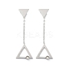 304 Stainless Steel Rhinestone Stud Earrings EJEW-Z089-17P-4