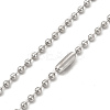 Alloy Cross Pandant Necklace with Ball Chains LS-NJEW-K245-001B-4