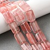 Cherry Quartz Glass Beads Strands G-S386-A09-1
