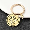 Valentine's Day Brass & 201 Stainless Steel Keychain KEYC-YW00097-16-1
