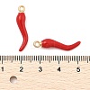 Rack Plating Alloy Enamel Pendants PALLOY-R451-07G-01-3