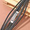 Braided Microfiber Leather Multi-strand Bracelets BJEW-Q010-06A-3