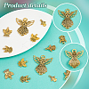 60PCS 6Style Angel Tibetan Style Alloy Pendants TIBEP-PH0001-65-4