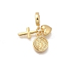 Brass European Dangle Pendants KK-D431-079A-G-1