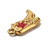 304 Stainless Steel Enamel Pendants STAS-P395-07G-2