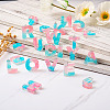 26Pcs 26 Style Transparent Epoxy Resin Pendants CRES-TA0001-13-5