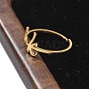 304 Stainless Steel Cuff Rings for Women RJEW-D285-01G-K-5