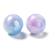 Two Tone Opaque Acrylic Beads SACR-P024-01A-W10-2