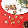 20Pcs 10 Styles Christmas Theme Alloy Enamel Pendants ENAM-FS0002-13-9