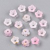 Frosted Transparent Acrylic Beads OACR-N137-72B-2