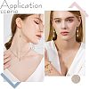 12Pcs 2 Colors Brass Micro Pave Clear Cubic Zirconia Pendants ZIRC-FH0001-29-5