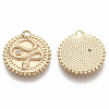 Brass Micro Pave Cubic Zirconia Pendants KK-R130-006G-NF-2