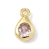 Brass Micro Pave Cubic Zirconia Charms KK-G548-20G-03-1