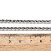 Non-Tarnish 304 Stainless Steel Rope Chain Necklaces X-STAS-M174-014P-B-4
