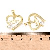 Mother's Day Brass Micro Pave Clear Cubic Zirconia Pendants KK-F931-20A-G-3