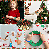 30Pcs 5 Colors Christmas Themed Silicon Cord Bracelets BJEW-CN0001-08-6