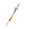 7 Chakra Gemstone Beaded Pendant Decorations HJEW-JM00797-2