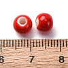 Bright Glazed Porcelain Beads PORC-D300-A15-2