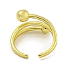 Brass Cuff Rings for Women RJEW-E294-01G-02-3