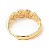 Ion Plating(IP) 304 Stainless Steel Textured Rhombus Adjustable Ring for Women RJEW-I085-05G-3