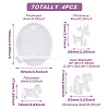 4Pcs 4 Style DIY Mobile Phone Holders Silicone Mold DIY-MP0001-12-2