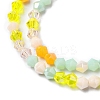 Electroplate Glass Beads Strands X1-EGLA-D018-02D-3