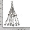 Tibetan Style Alloy Curb Chain Tassel Big Pendants LS-FIND-K013-01AS-02-3